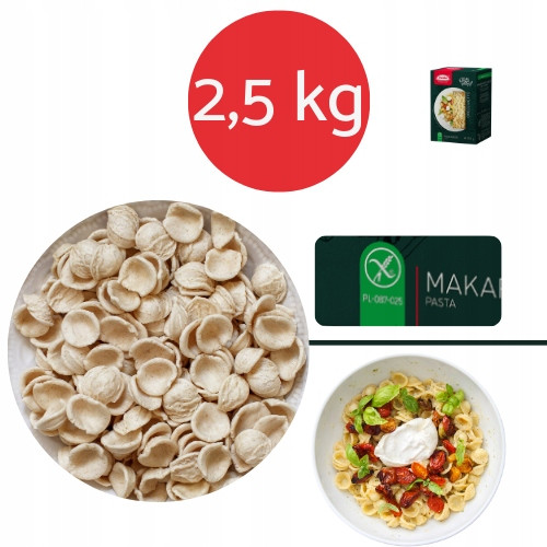 Bezlepkové Těstoviny Orrecchiette Incola 2,5kg Bez Laktózy Pšenice Vegan