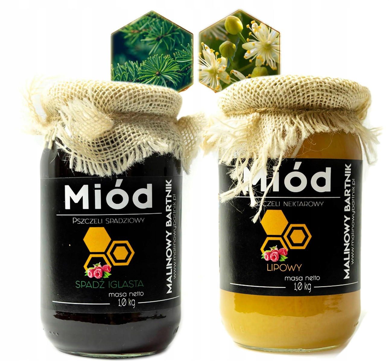 Pravé polské medy 2 kg Spadziowy Spadź Jeglasta a Lipowy sklizeň 2024
