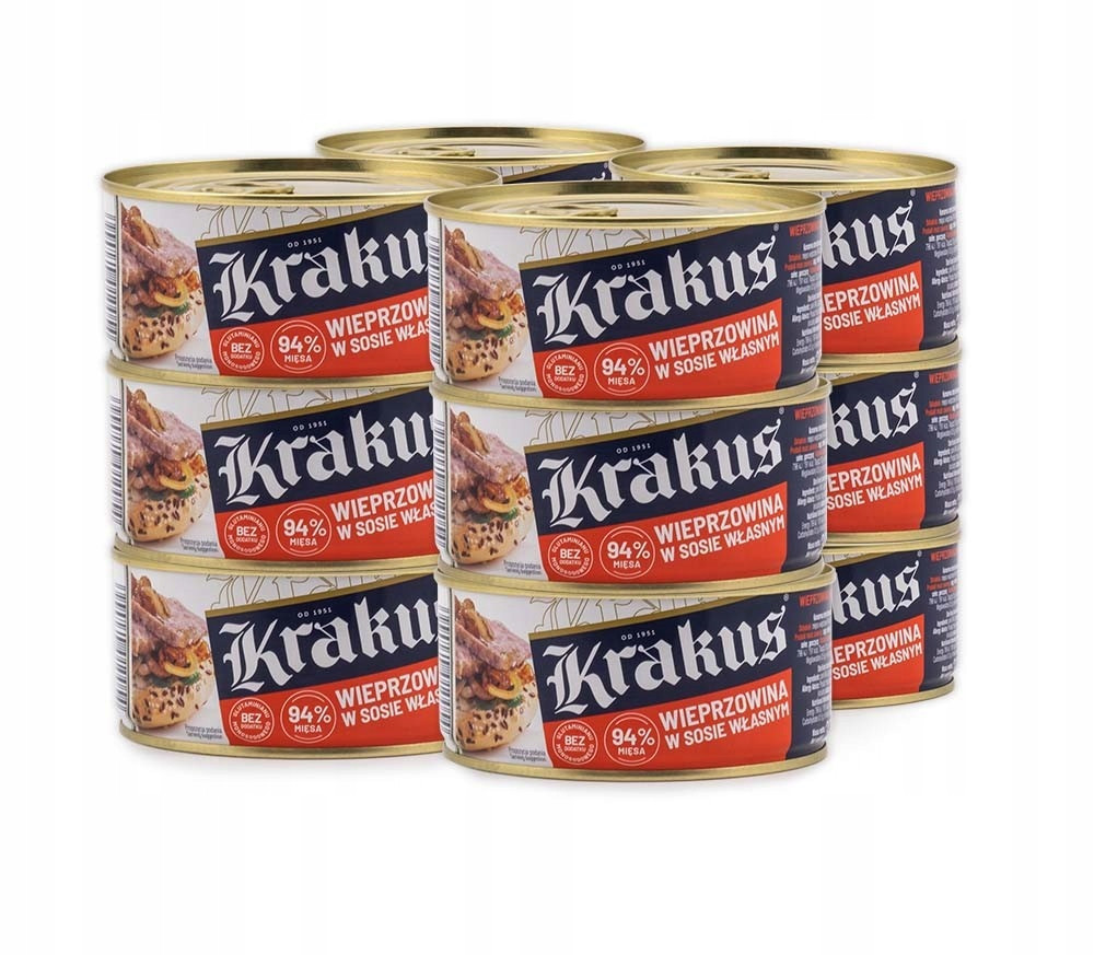 Konzerva Krakus 12x300g Vepřová Vlastní omáčka