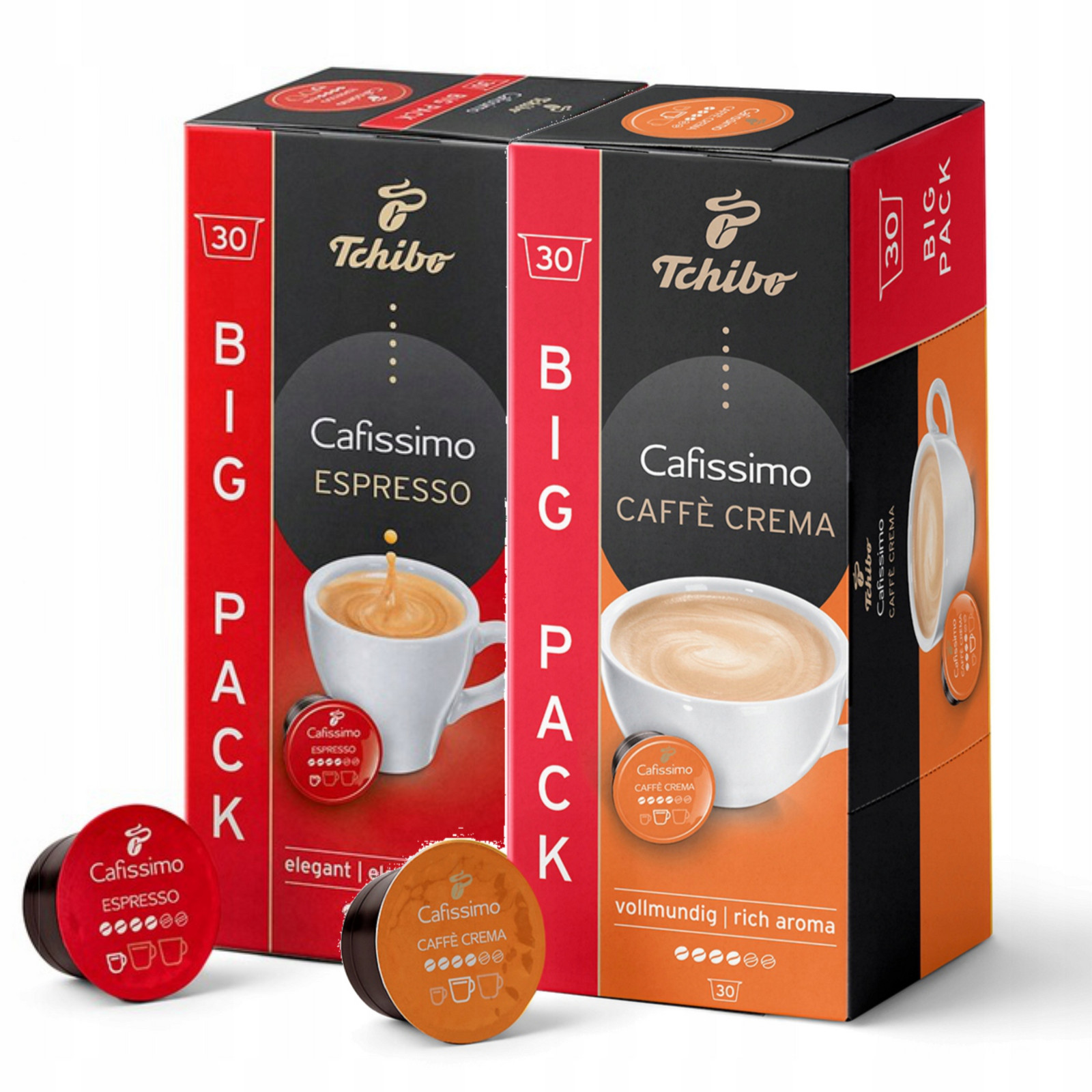 Tchibo Cafissimo Crema Rich Aroma Káva 30Kaps Espresso Elegant 30Kaps