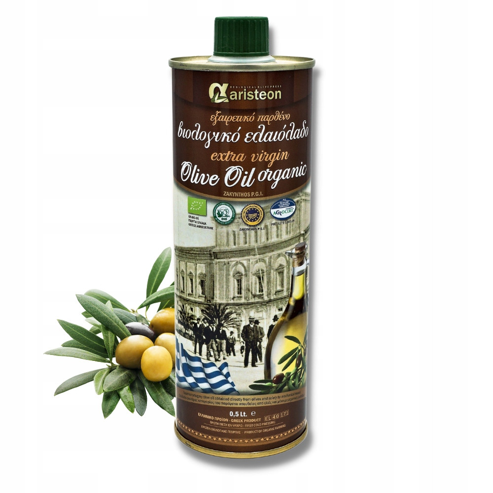 Olivový olej Bio Extra Virigin Řecký Aristeon 500 ml Lisovaný Za Studena