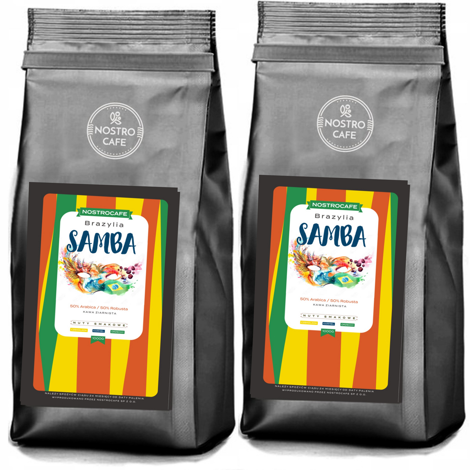 Čerstvě Pražená Káva Zrnková 2kg Brazílie Samba