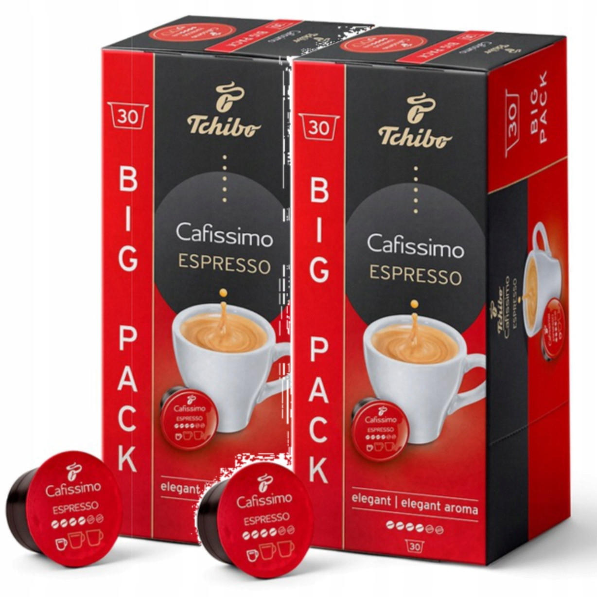 Tchibo Cafissimo Espresso Elegant Aroma Káva Arabika 30x2 kapslí Set