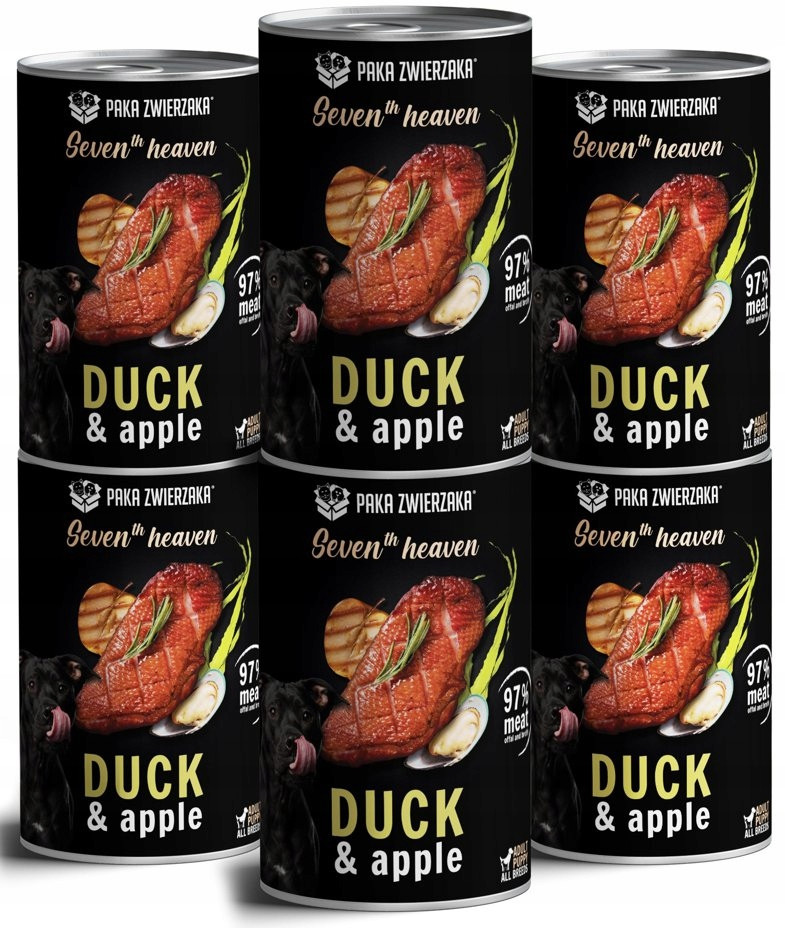 Paka Zwierzaka Seventh Haven Kachna s jablkem 6x400g