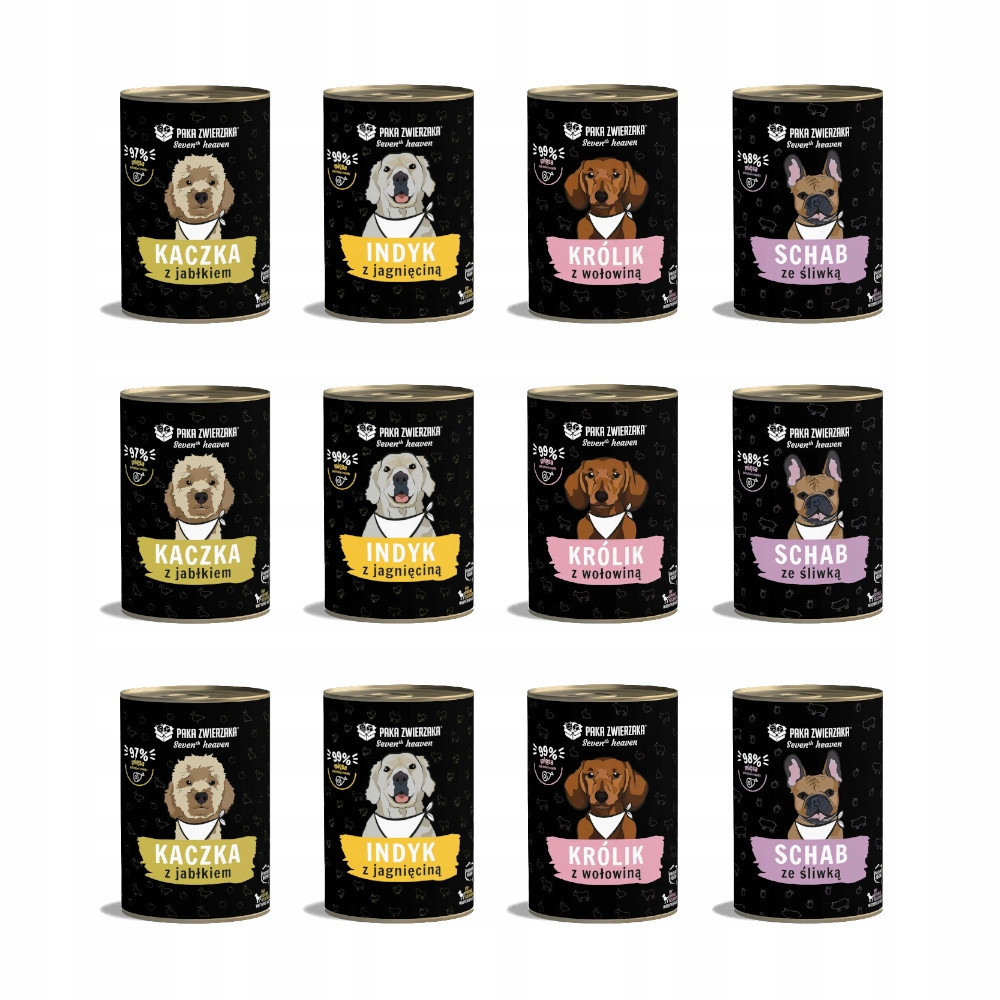 Paka Zwierzaka Seven'th Heaven Schab švestka 6x400 g