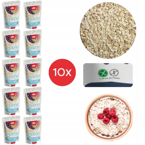 10xOVESNÉ Vločky Bezlepkové Incola Bez Laktózy Pšenice Bezlepkové