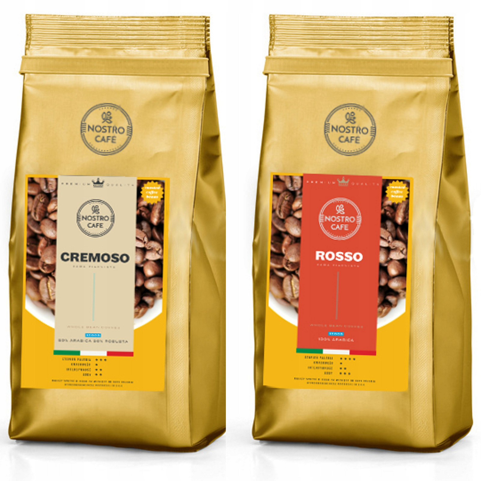 Káva Zrnková Cremoso,rosso 2KG Čerstvě pražená