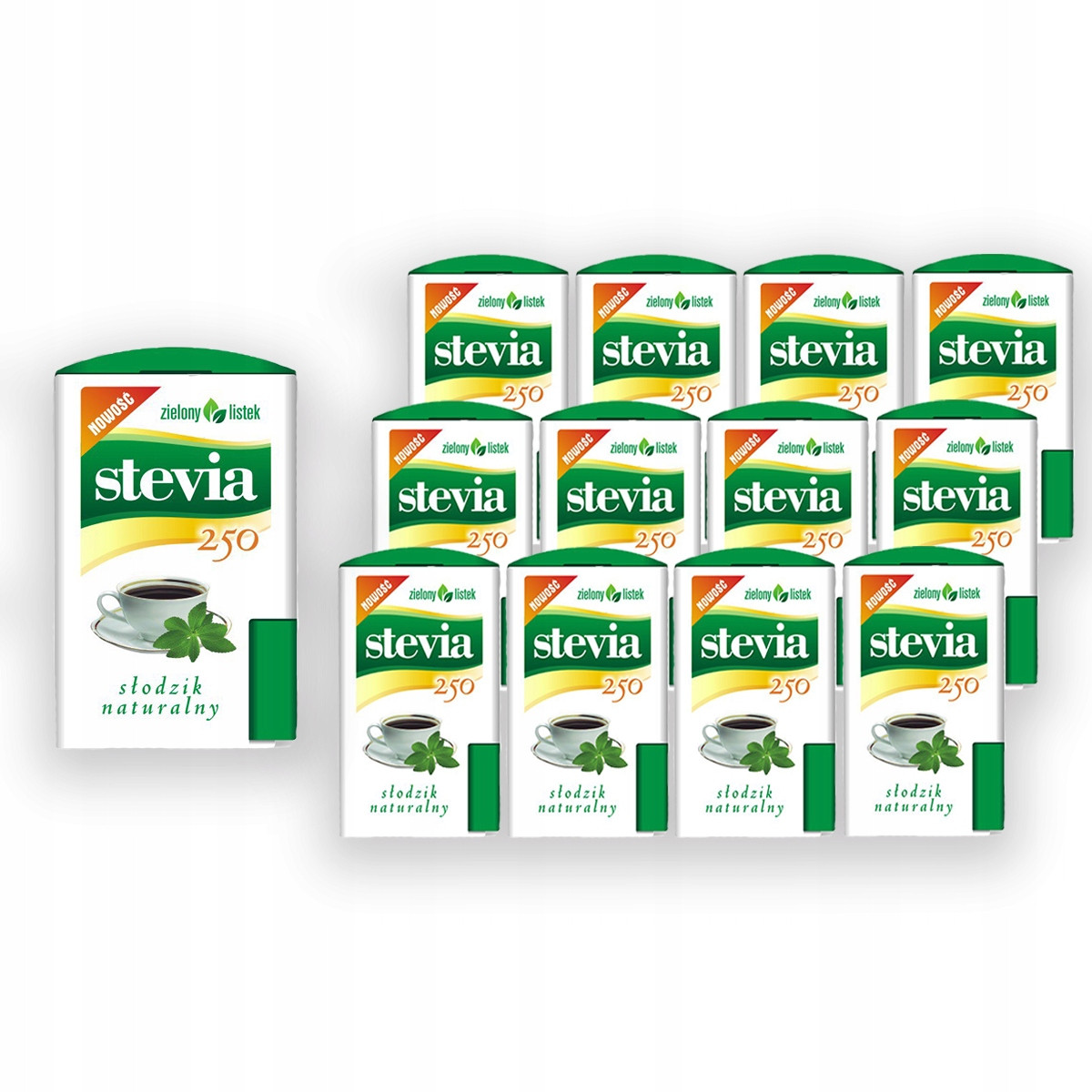 Zielony Listek Stevia sladidlo 250 tablet 12 ks