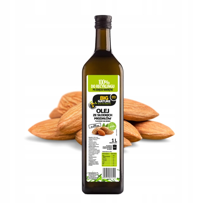 Olej ze sladkých mandlí lisovaný za studena 1L Mixbrands