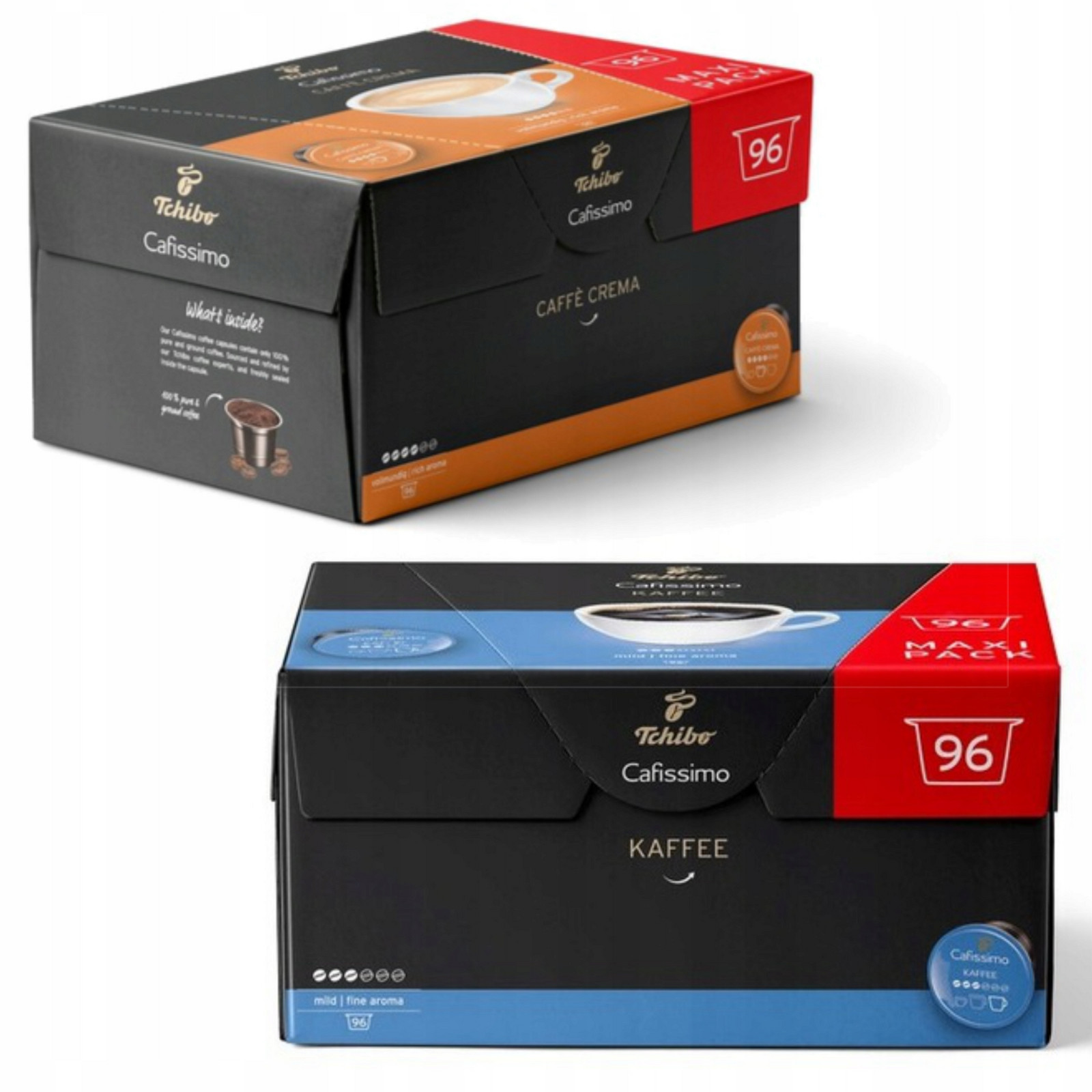 Tchibo Cafissimo Crema Rich Aroma 96 kapslí Arabika/ Fine Aroma 96 kapslí.