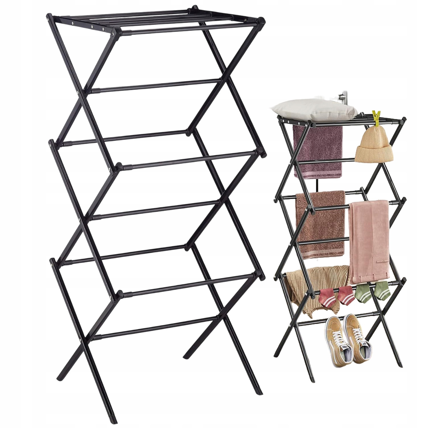 Sušák Na Prádlo Skládací Stojící 102.5x40 cm