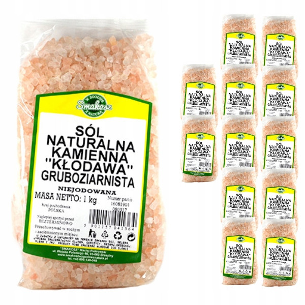 12x Kamenná sůl Kladská růžová hrubozrnná 1