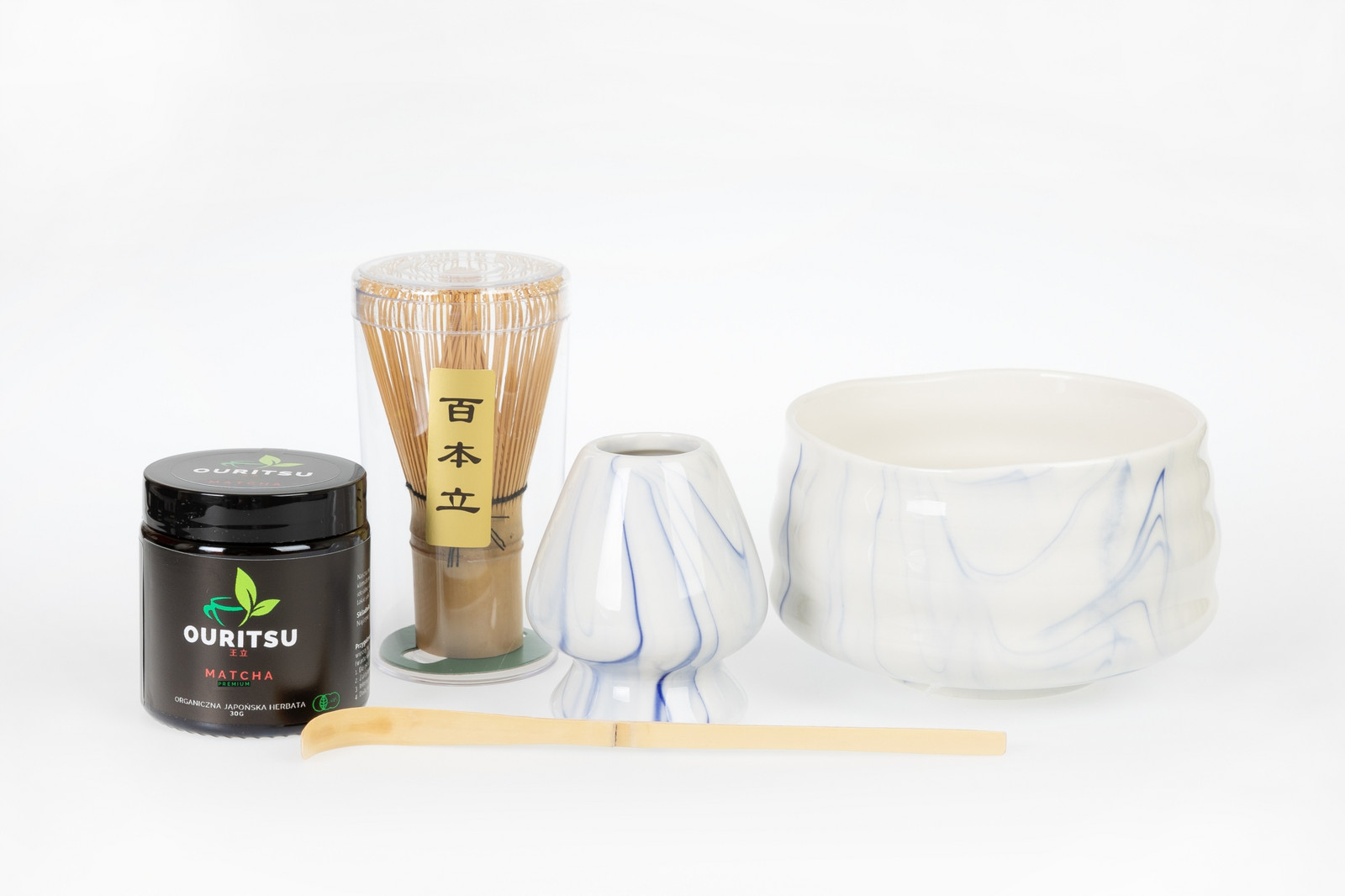 Ao Sada Matcha Premium 30g Chasen Chashaku Matchawan Podstavec