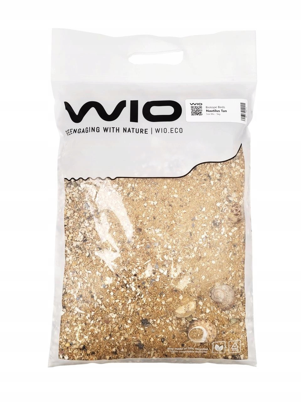 Wio Nautilus Tan Riverbed 5KG Substrát Pro Akvárium