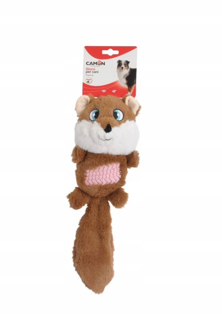 Camon Dog Toy Plyšová Veverka Osel Pták 27cm plyšová měkká hračka