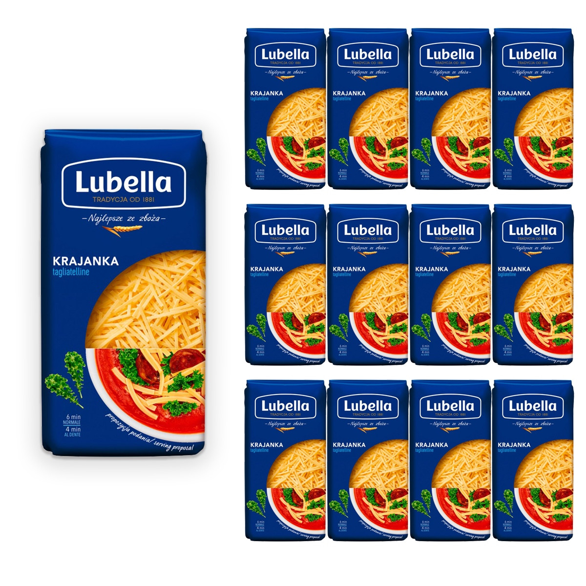 Lubella Těstoviny krajanka 400 g x 12 kusů