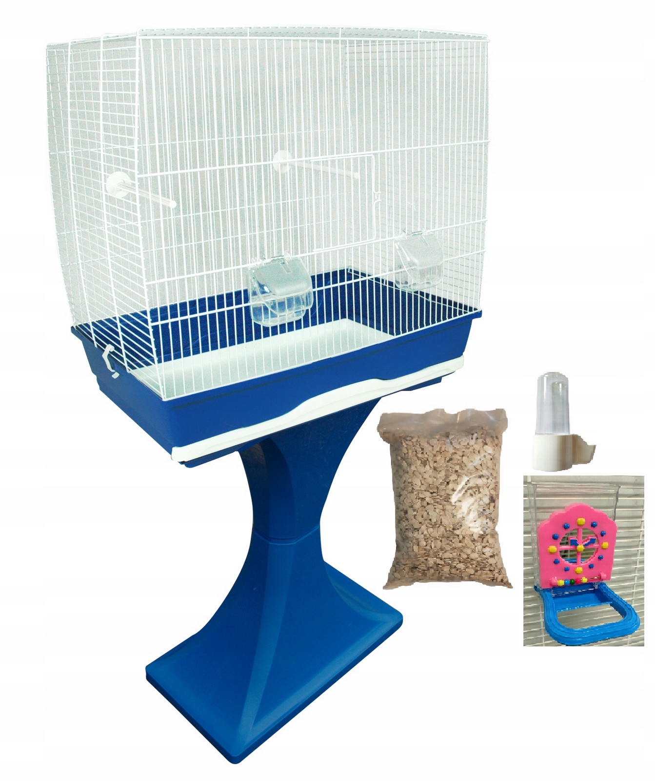 Klec pro papouška kanárka Katia XXL s Podestou Krmítko Krmivo Dárek