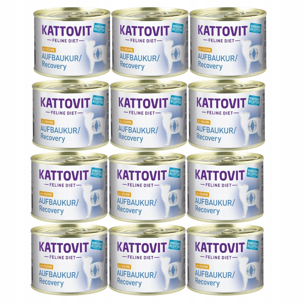 Kattovit Feline Diet Aufbaukur Recovery mokré krmivo pro kočky 12x185 g