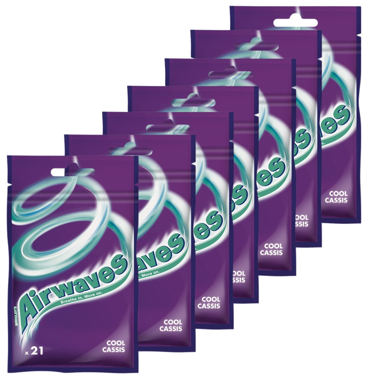 Airwaves Cool Cassis Žvýkačka bez cukru 29 g x 22 kusů