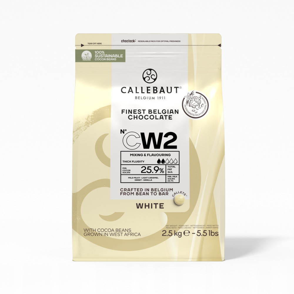 Barry Callebaut belgická čokoláda na pití mléčná bílá CW2 26% 2.5kg