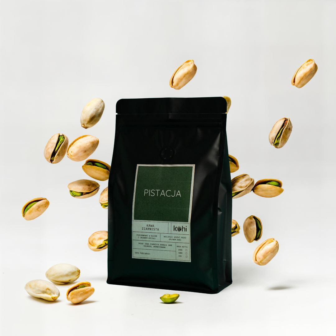 Káva Chutná Zrnková Pistácie 1 kg Kohi Pistáciová