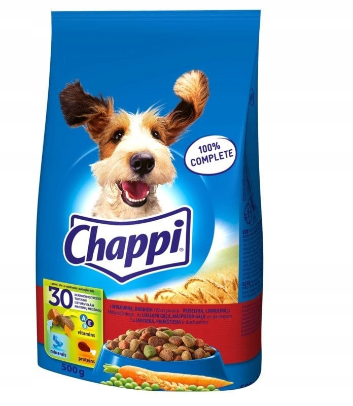 Chappi Suché krmivo pro psy s hovězím masem 12x500 g