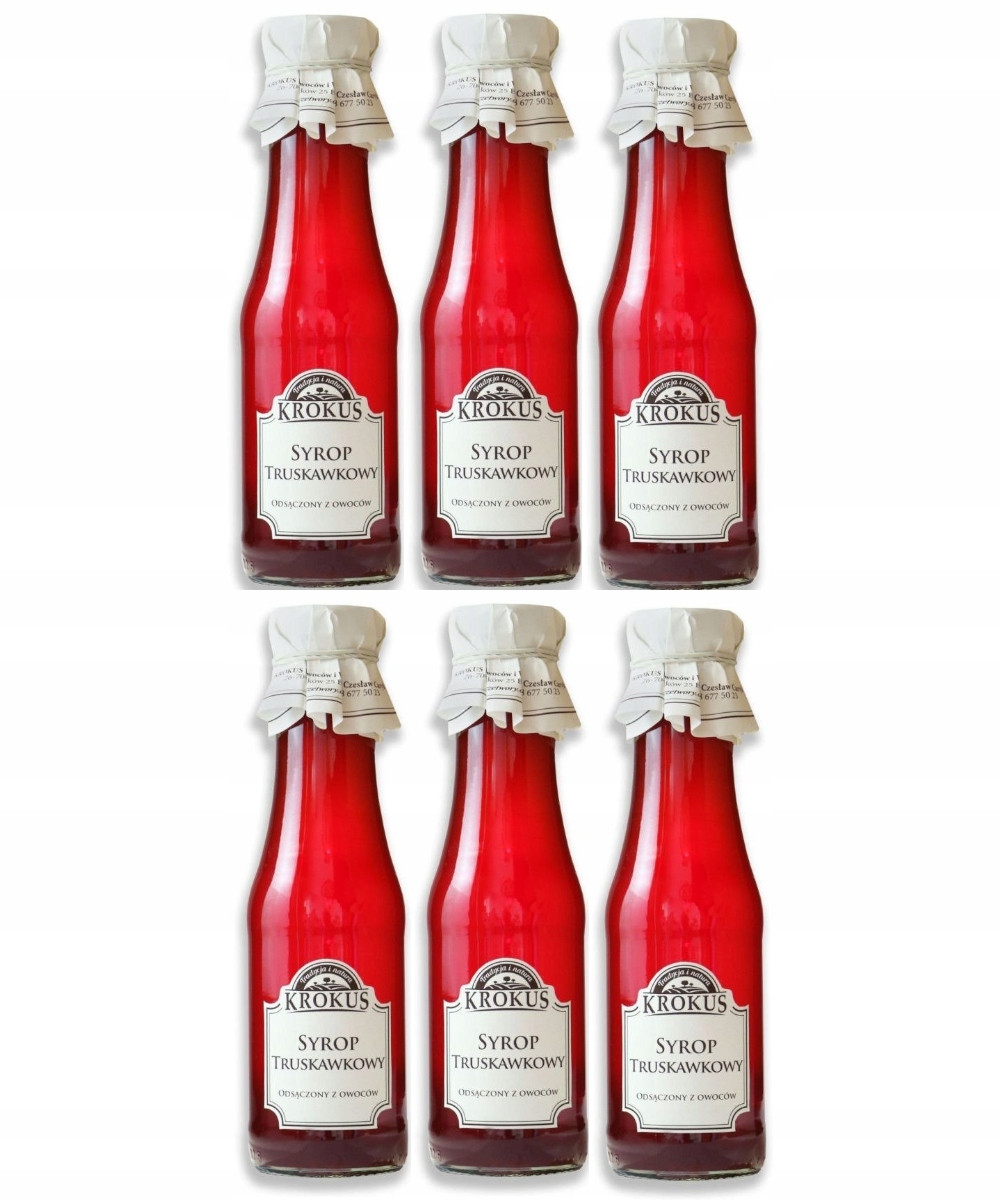 Set 6x Jahodový Sirup Krokus 300ML