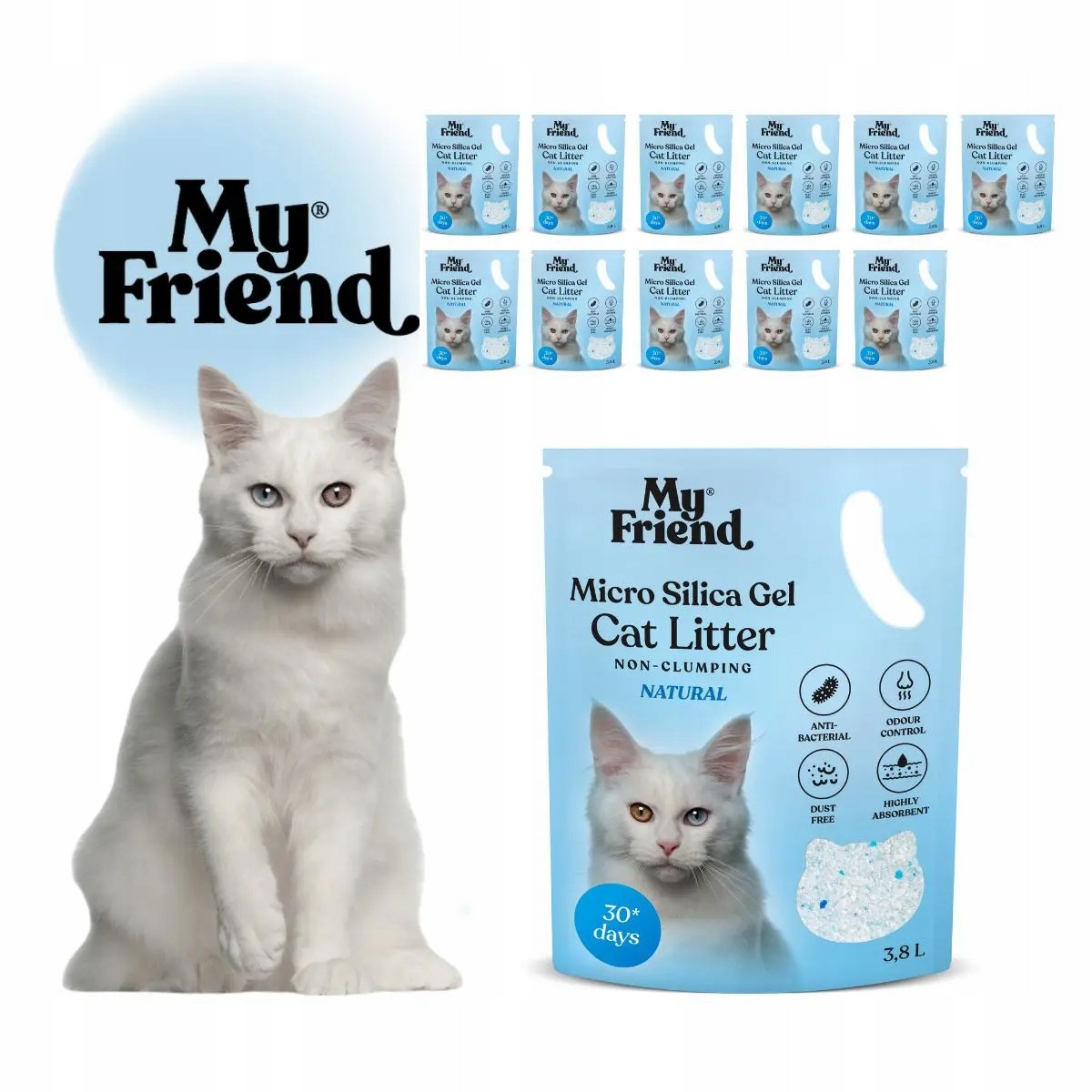 My Friend stelivo Micro Silica Natural 3,8l Balíček x12