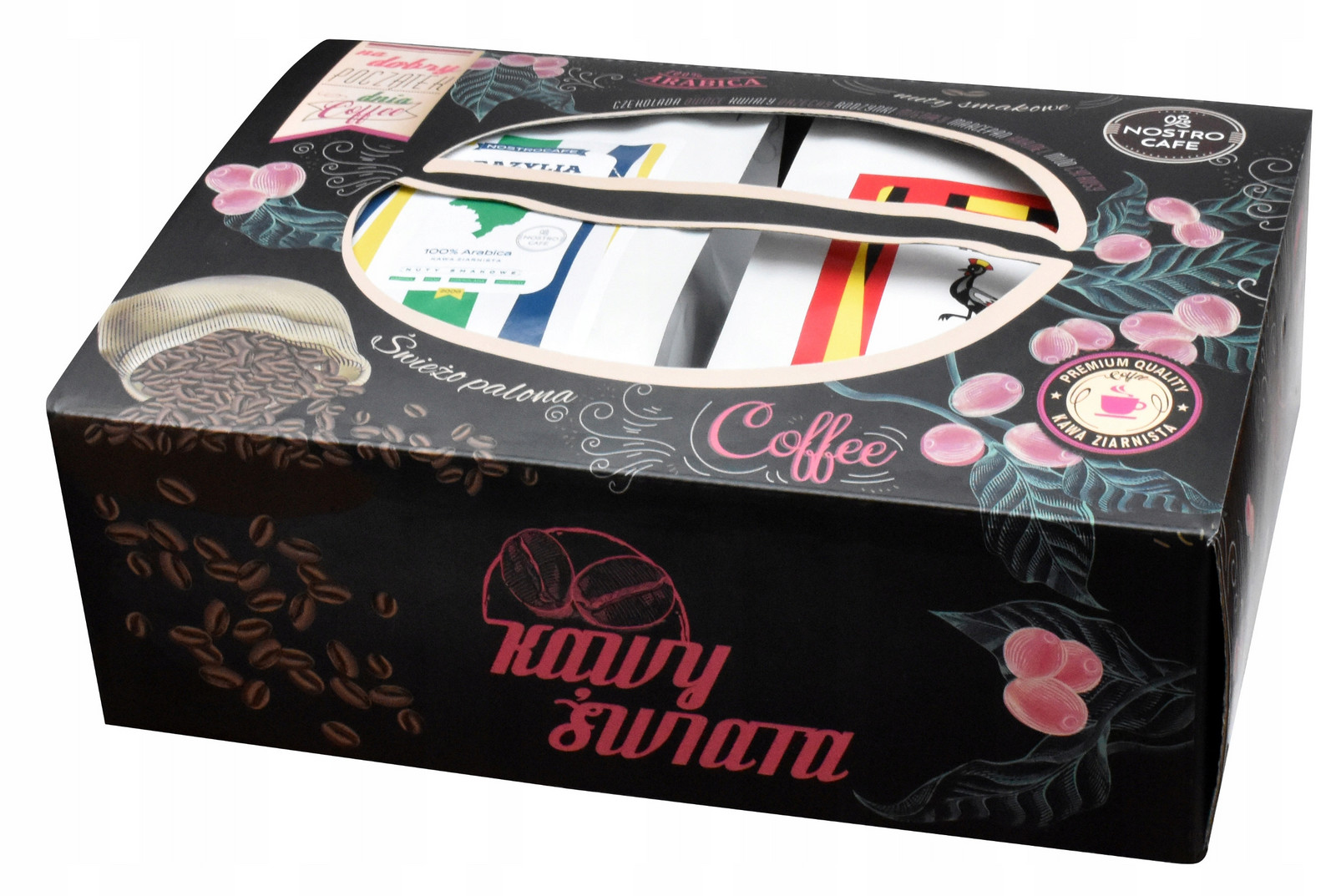 dárek Káva Čerstvě pražená Sada 4x200g Krabička