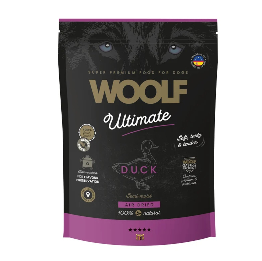 Woolf Ultimate Dog Adult Duck 1kg Polovlhká kachna