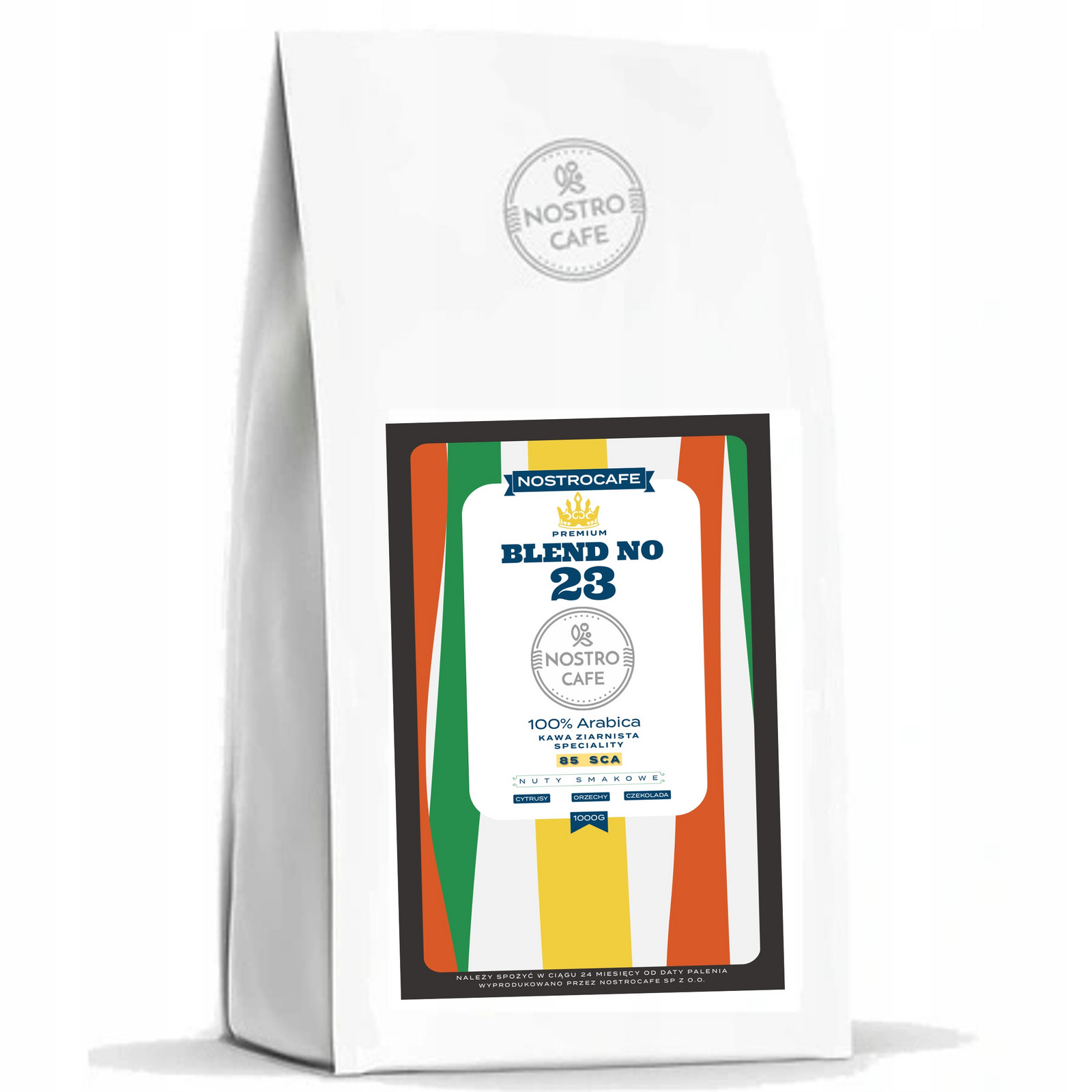 Čerstvě Pražená Káva Zrnková 1KG Blend 23 Speciality 100% Arabica