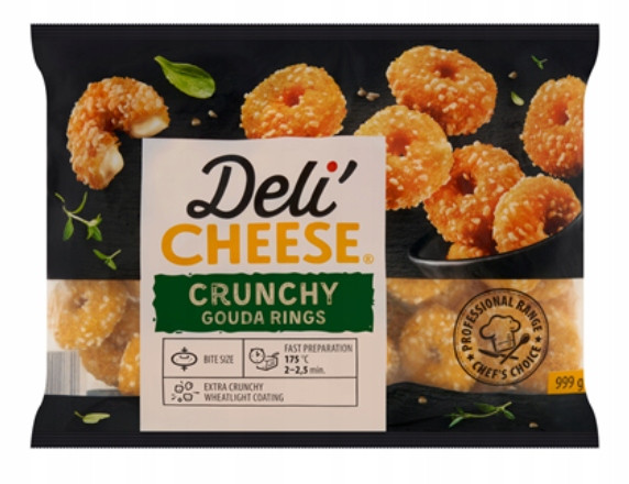 Deli' Cheese Crunchy Gouda Rings Panierovaný sýr 999 g
