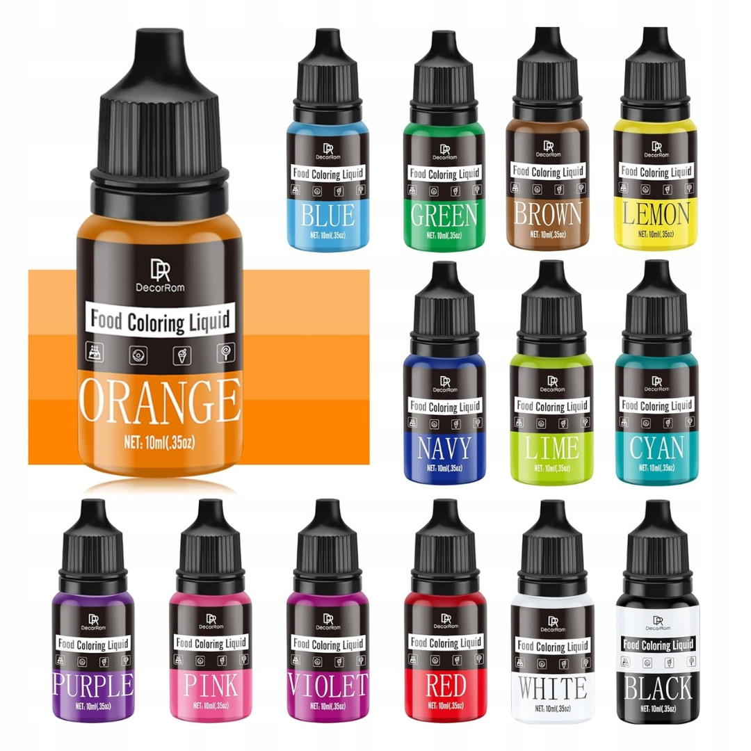 14 ks Potravinářských Barviv Potravinářské Barvy| Na Pečení KOLÁČŮ|14X10ML