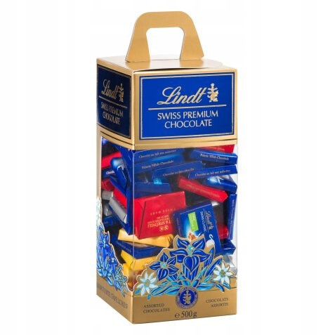 Lindt Sortiment Švýcarských Čokolád Minis Swiss Premium 500 g