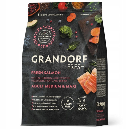Grandorf Fresh Adult Medium Maxi Breeds Salmon krmivo pro psy losos 10 kg