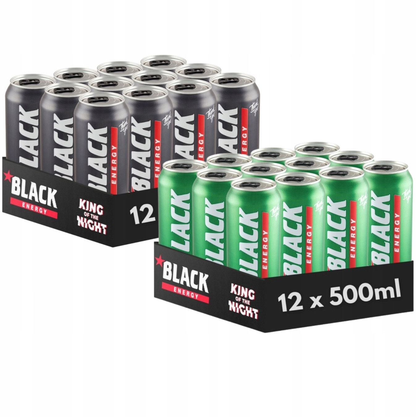 Black Energy Ultra Black energetický nápoj 500 ml x 24 ks Dárek
