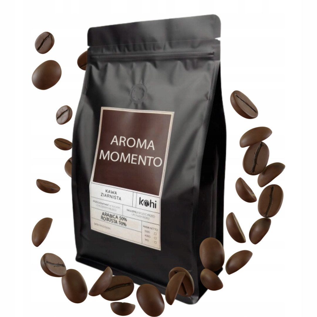Káva Zrnková směs 50/50 Arabica Robusta Aroma Momento 1kg