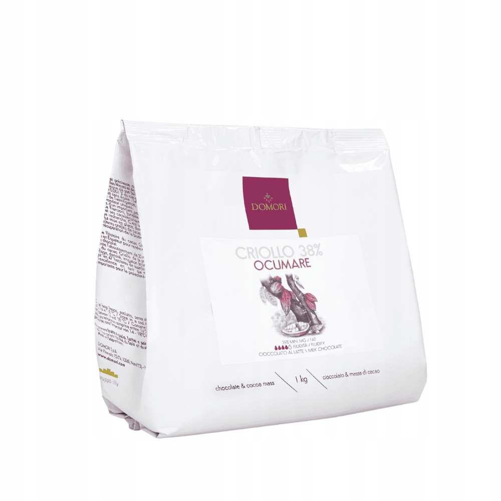 Domori mléčná kuvertura Ocumare 38% dropsy 1kg