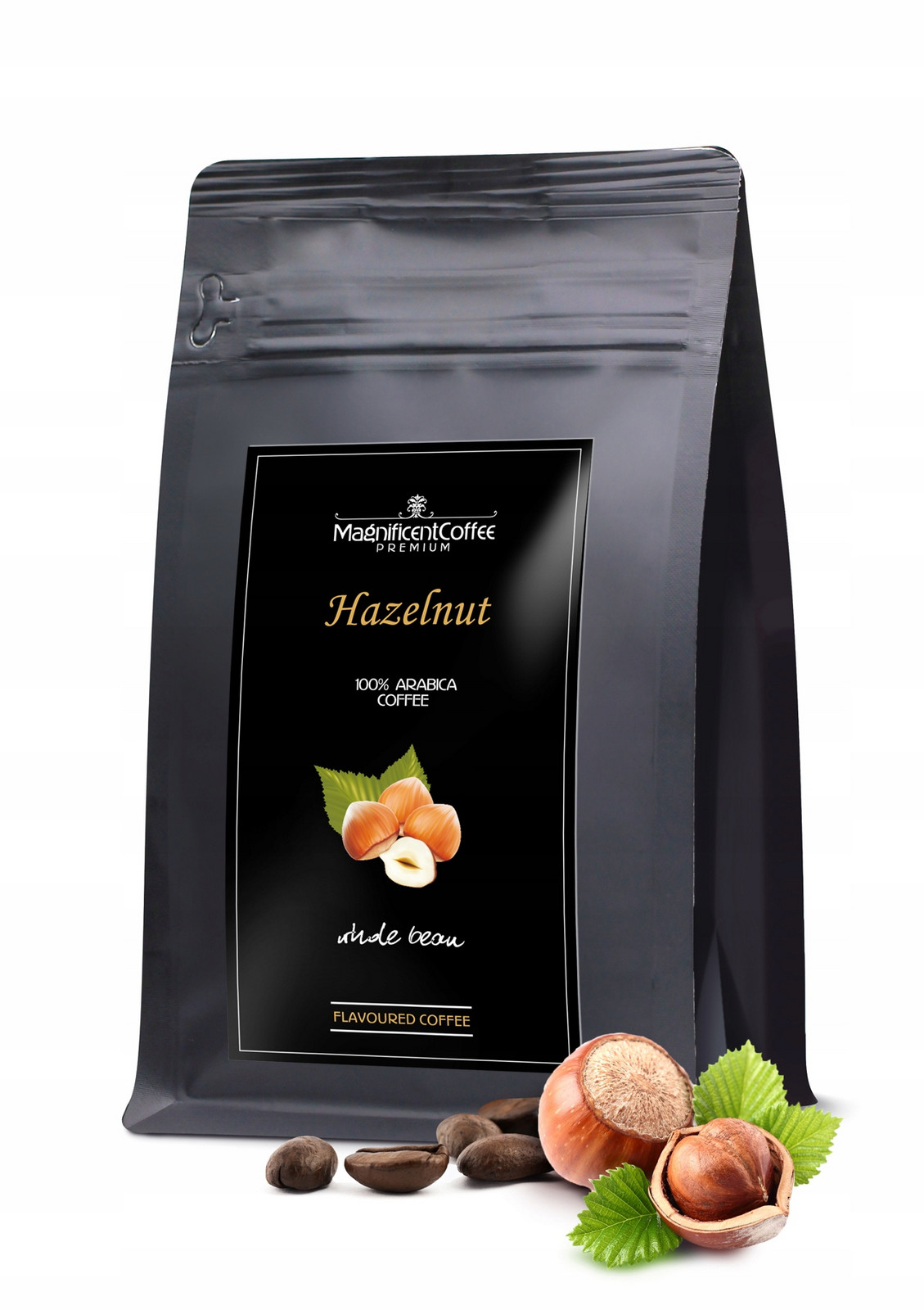 Káva zrnková ochucená 500g Hazelnut 100% Arabica