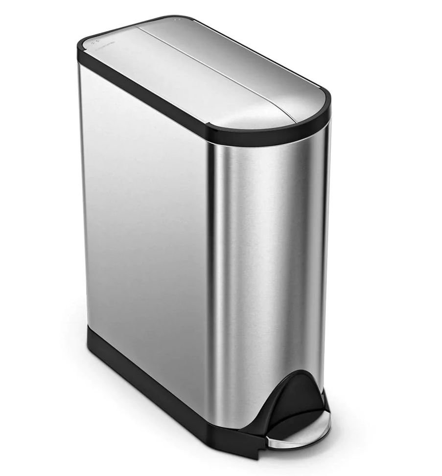 Simple Human Butterfly Motýlkový pedálový koš 40 l Ocel Fpp Stříbrný