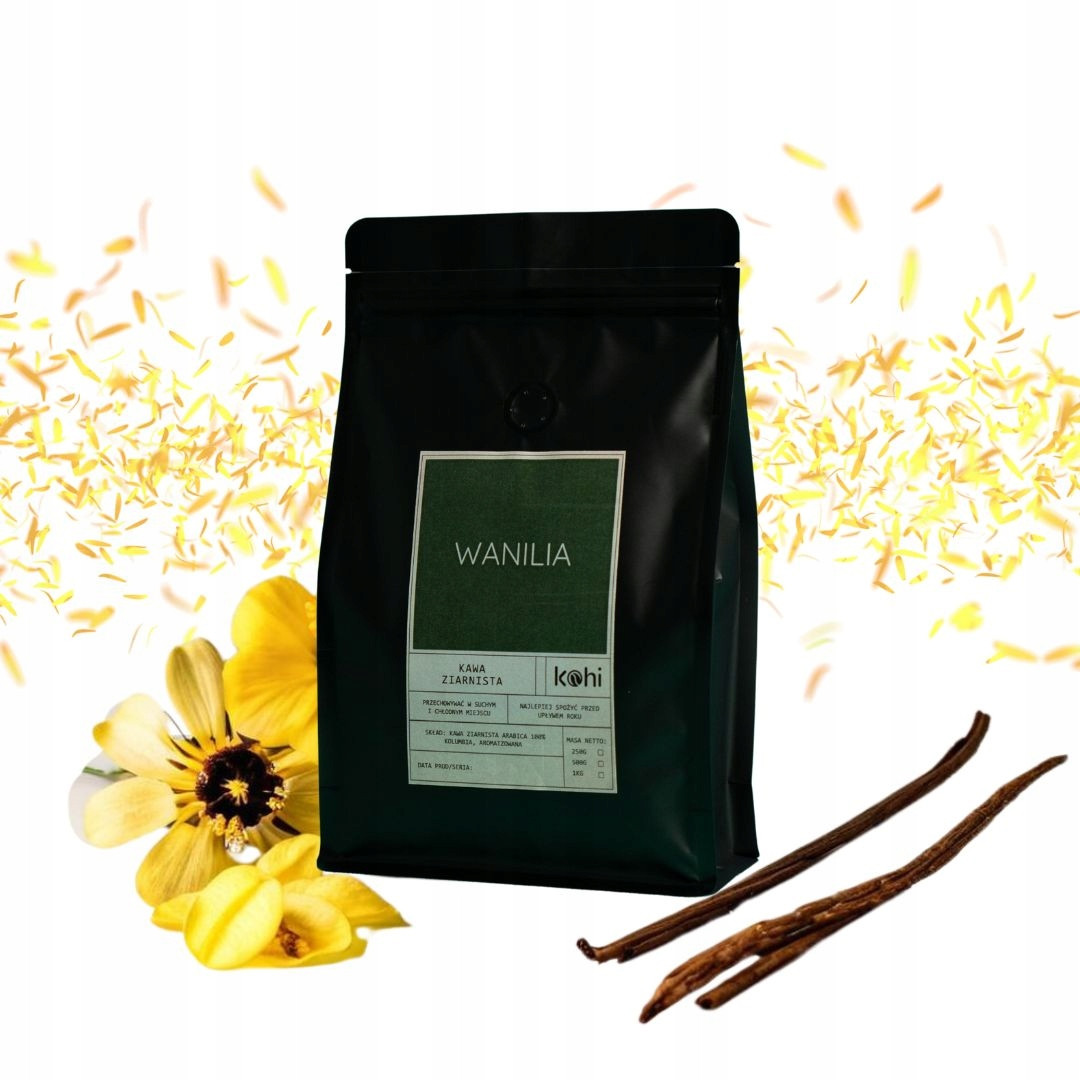Káva Chutná Zrnková Vanilka 1 kg Kohi Vanilková