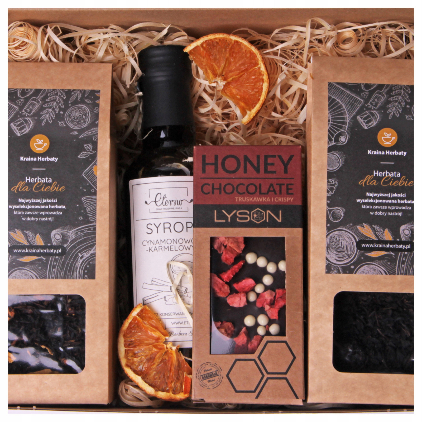 Dárková sada pro babičku a dědečka Čajový sirup Čokoláda Dárek