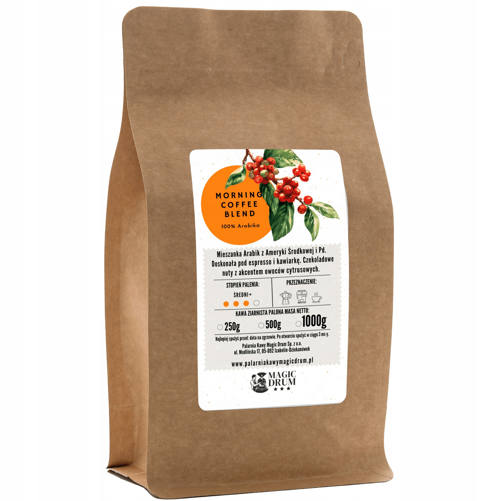 Mletá káva 1 kg Morning Coffee Blend arabika čerstvě pražená
