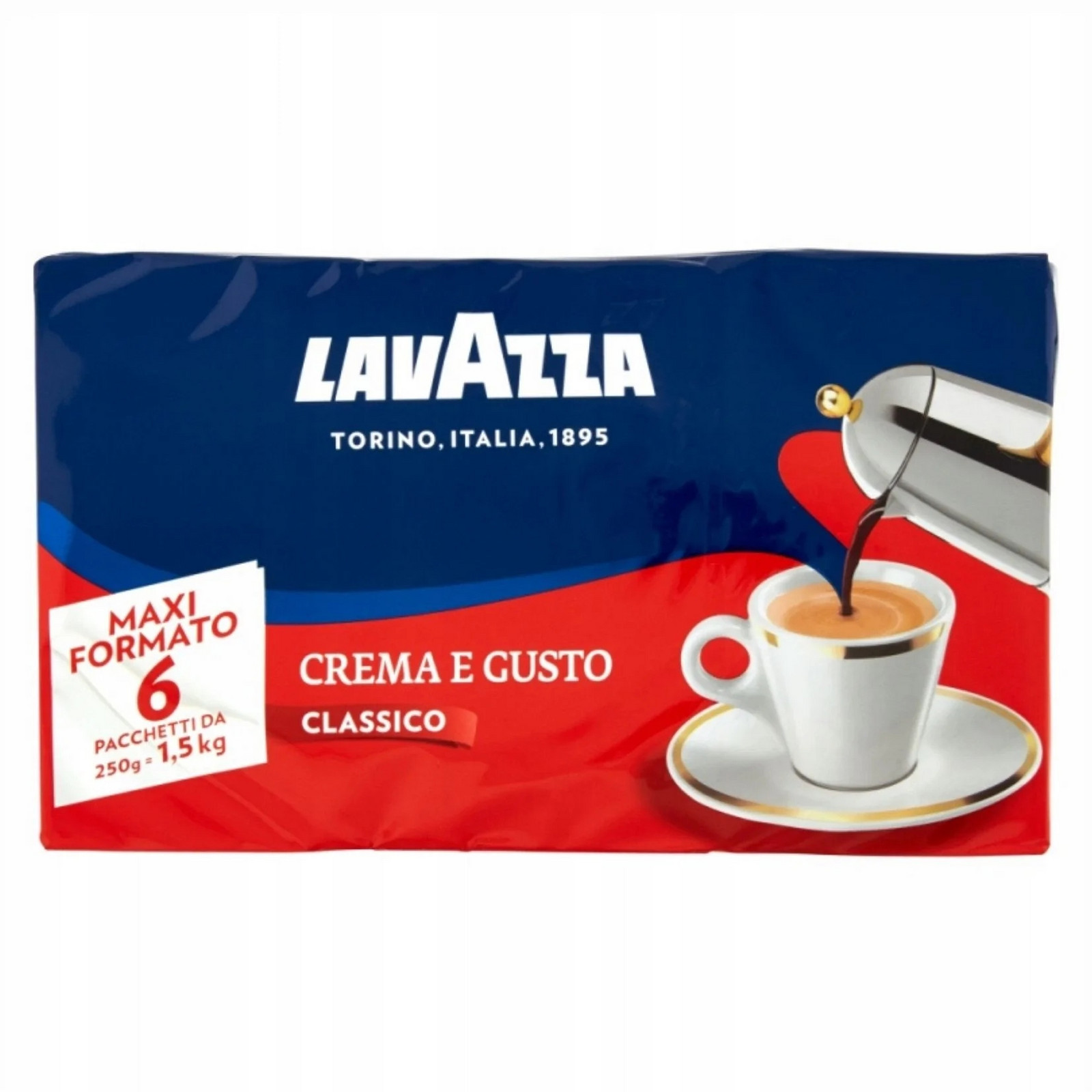 Mletá káva Lavazza crema e gusto classico 1500 g
