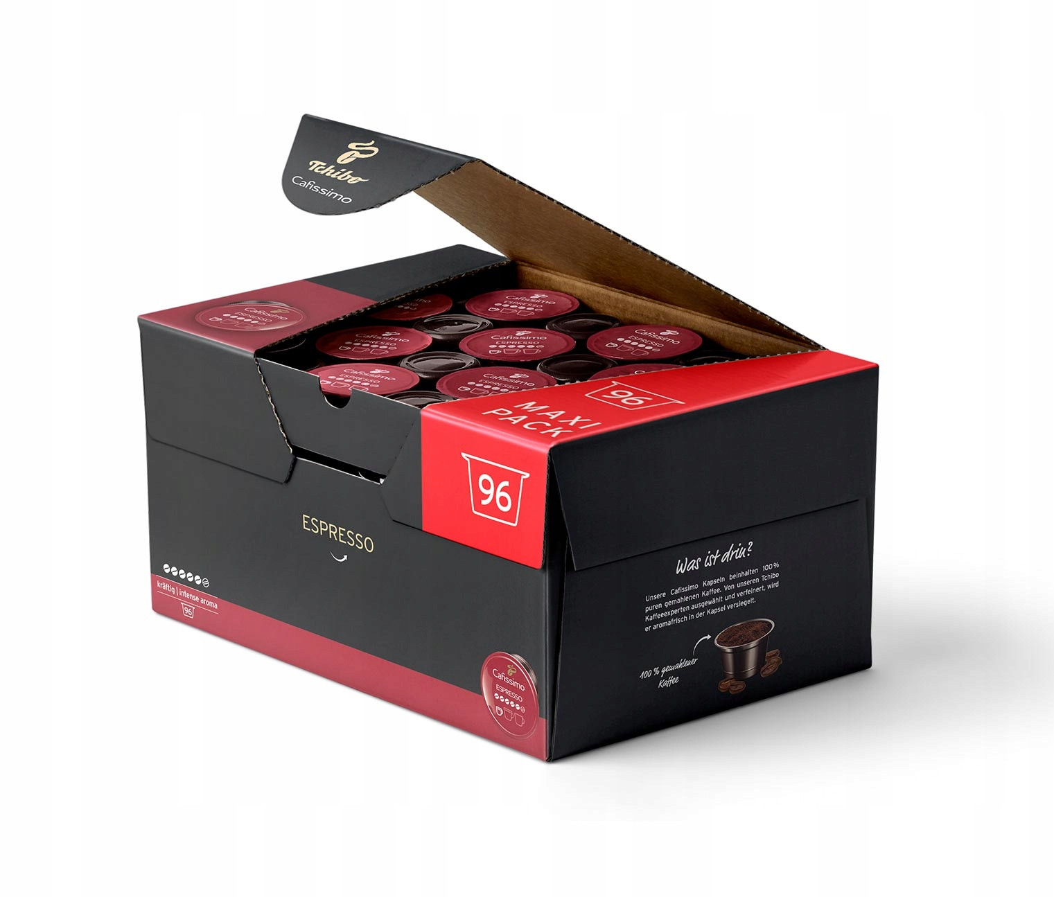 Tchibo Cafissimo Espresso Intenso Kraftig káva kapsle do kávovaru 96 Ks