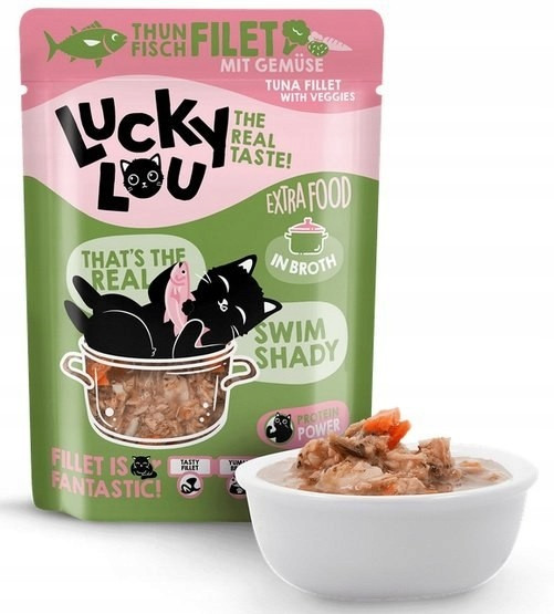 Lucky Lou Extrafood Tuňák a zelenina ve vývaru kapsička Set 12x70 g