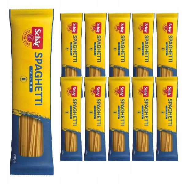 10x Těstoviny špagety bezlepkové 250g