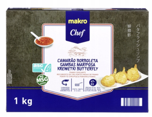 Metro Chef Krevety Butterfly Asc 1 kg