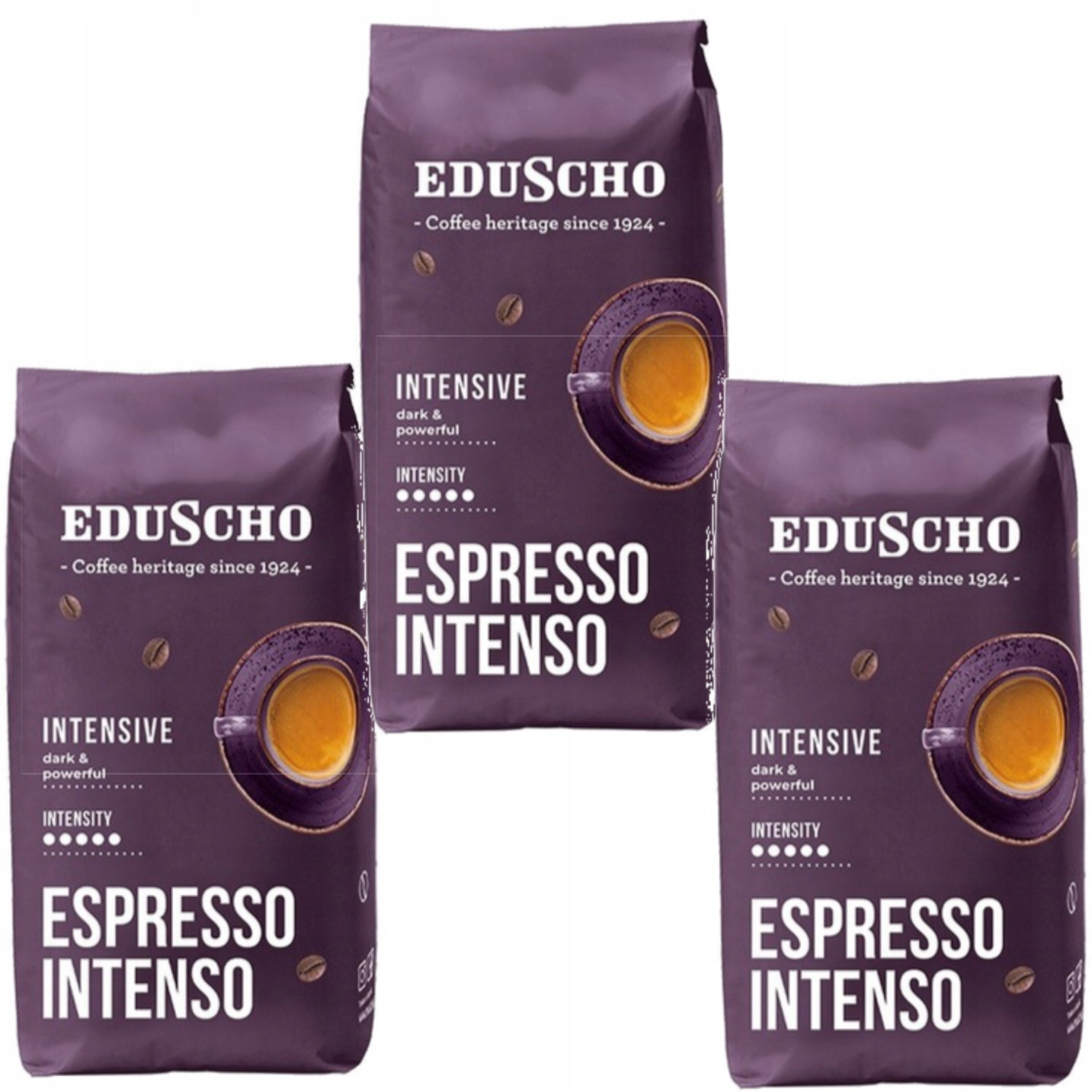 Eduscho Espresso Intenso Káva Zrnková Robusta 1kg x3