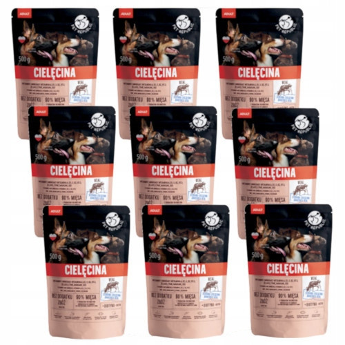 Pet Republic krmivo pro psy středních a velkých plemen- telecí sekaná 9x500g